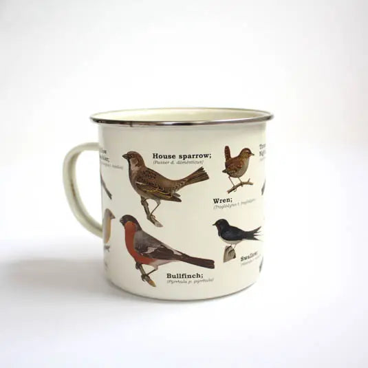 Birds of a Feather - enamel mug