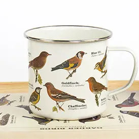 Birds of a Feather - enamel mug