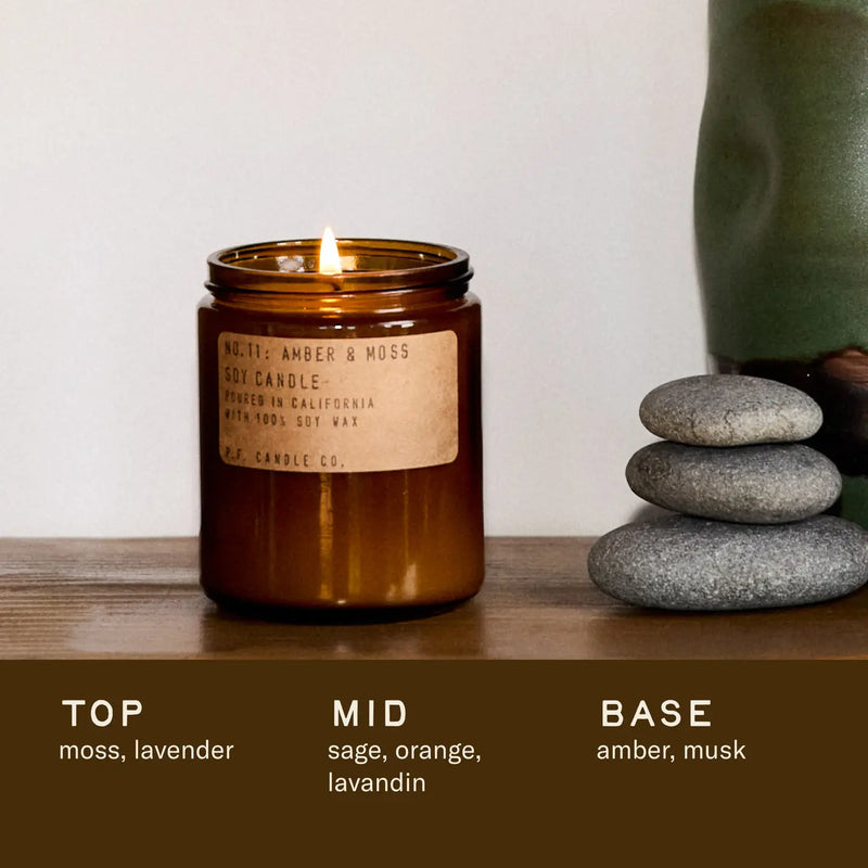 Amber + Moss Soy Candle
