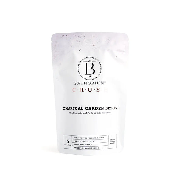 Charcoal Garden Detox: Creamy Effervescent Bath Soak
