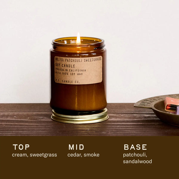 Patchouli + Sweetgrass Soy Candle