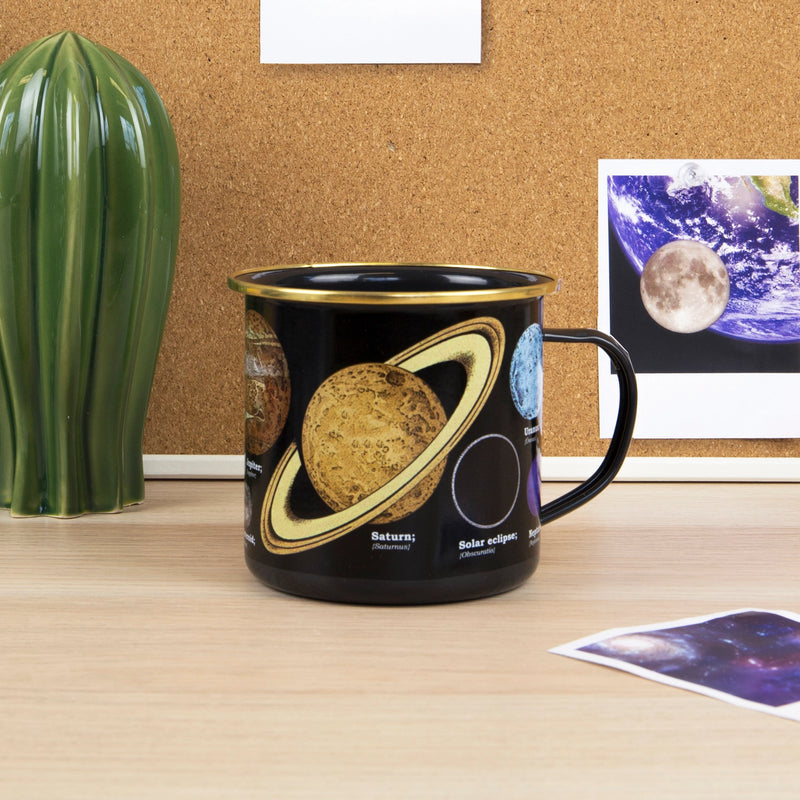 Solar System Enamel Mug