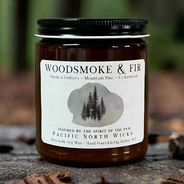 Woodsmoke + Fir Soy Candle