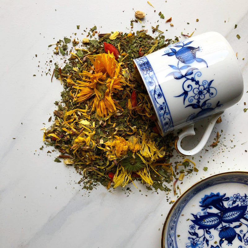 Bright + Shiny-garden detox tea