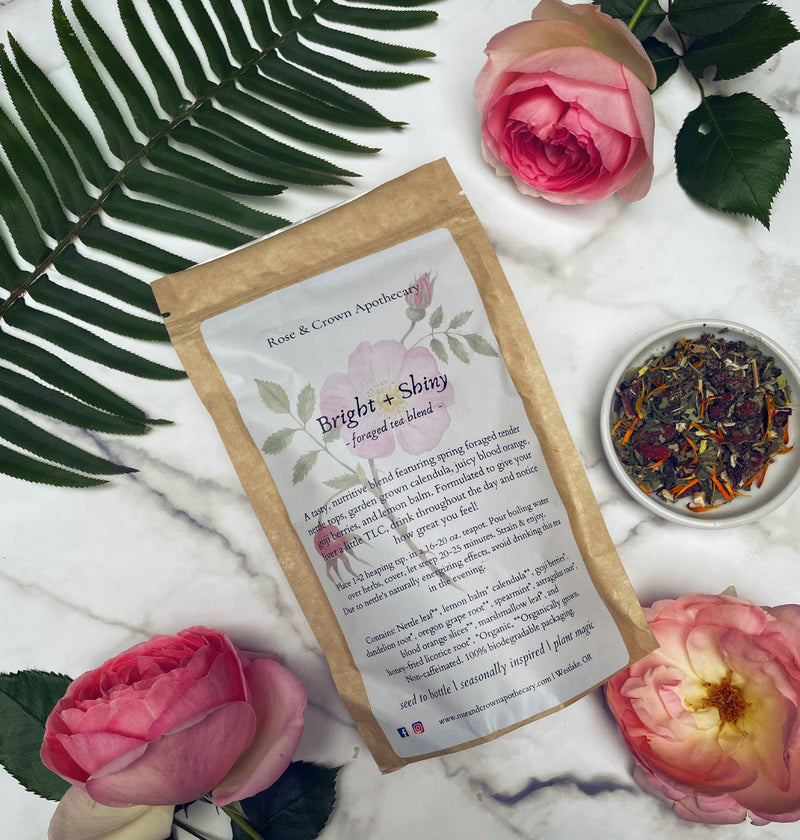 Bright + Shiny-garden detox tea